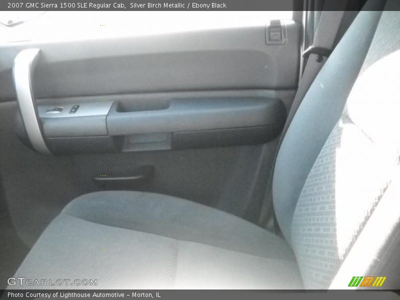 Silver Birch Metallic / Ebony Black 2007 GMC Sierra 1500 SLE Regular Cab