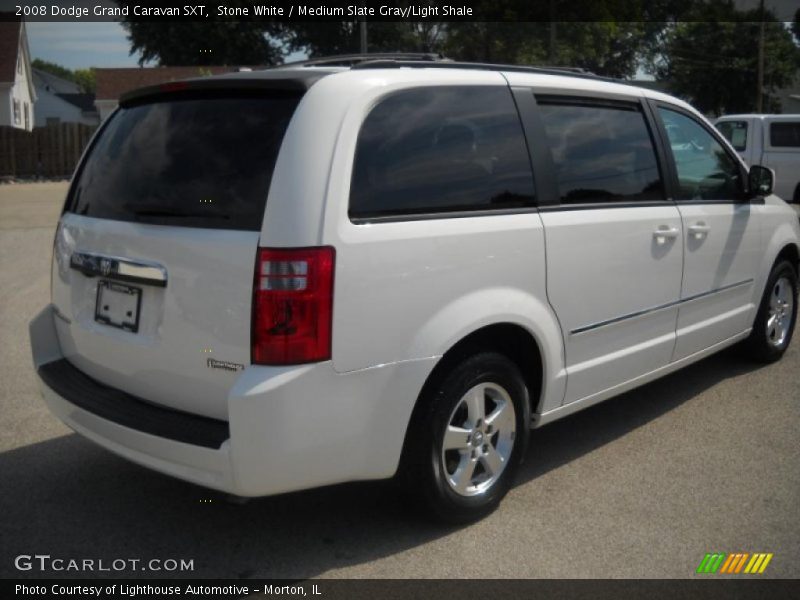 Stone White / Medium Slate Gray/Light Shale 2008 Dodge Grand Caravan SXT