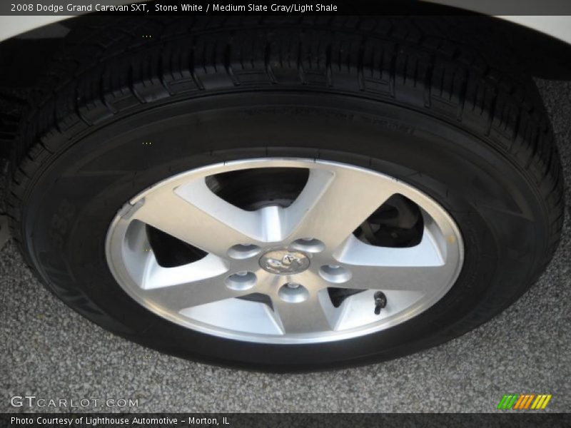 Stone White / Medium Slate Gray/Light Shale 2008 Dodge Grand Caravan SXT