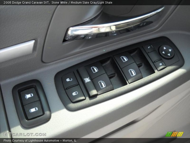 Stone White / Medium Slate Gray/Light Shale 2008 Dodge Grand Caravan SXT
