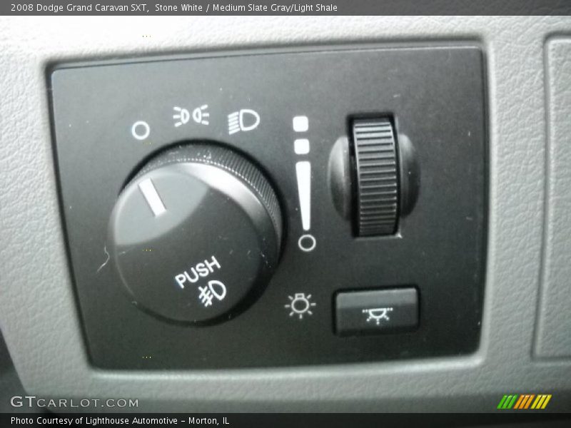 Stone White / Medium Slate Gray/Light Shale 2008 Dodge Grand Caravan SXT