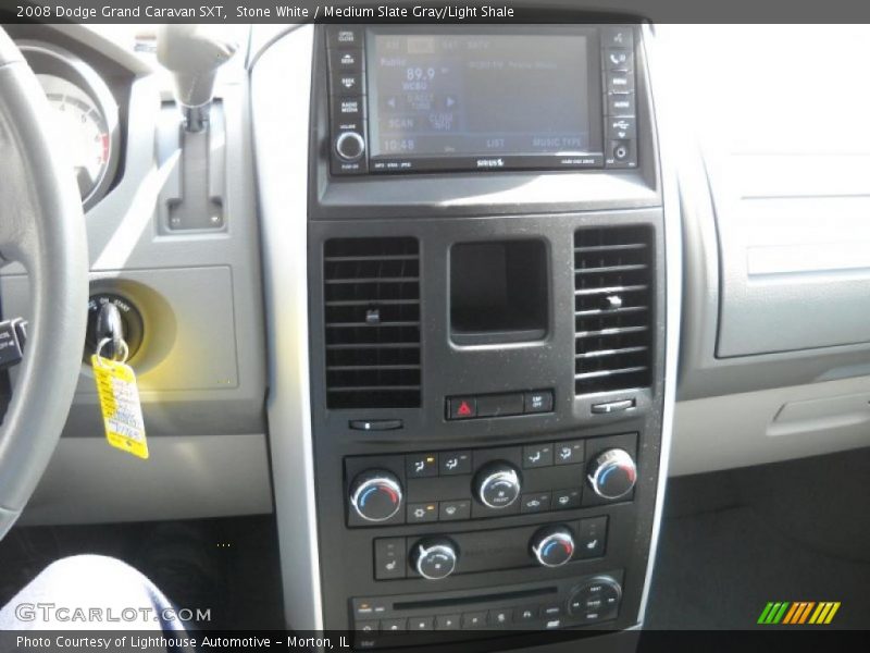 Stone White / Medium Slate Gray/Light Shale 2008 Dodge Grand Caravan SXT