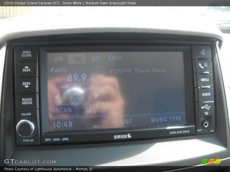 Stone White / Medium Slate Gray/Light Shale 2008 Dodge Grand Caravan SXT