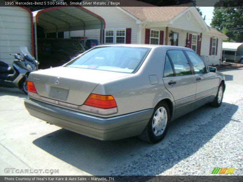 Smoke Silver Metallic / Beige 1995 Mercedes-Benz S 500 Sedan