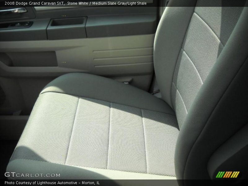 Stone White / Medium Slate Gray/Light Shale 2008 Dodge Grand Caravan SXT