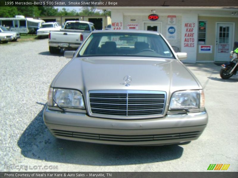 Smoke Silver Metallic / Beige 1995 Mercedes-Benz S 500 Sedan