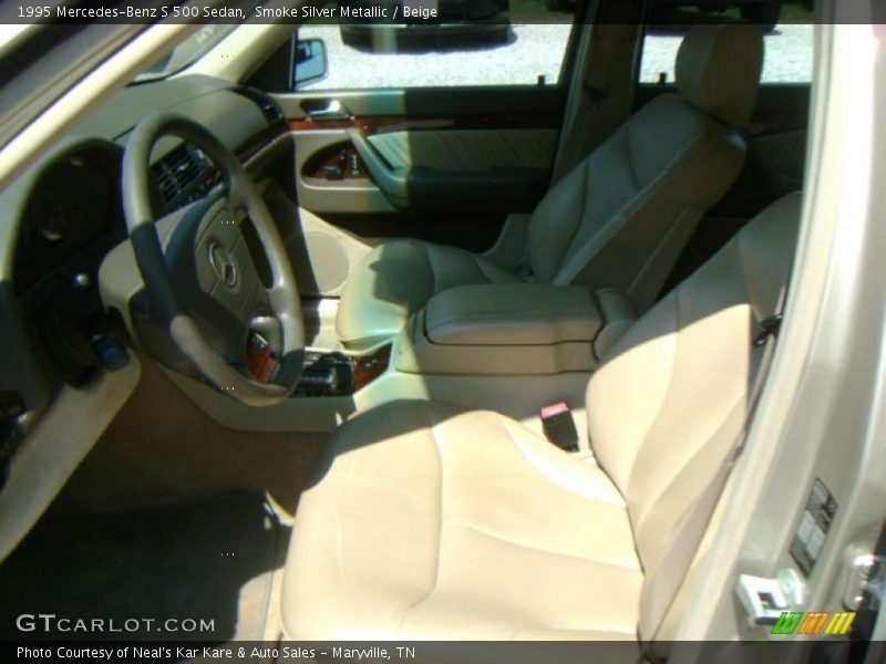 Smoke Silver Metallic / Beige 1995 Mercedes-Benz S 500 Sedan