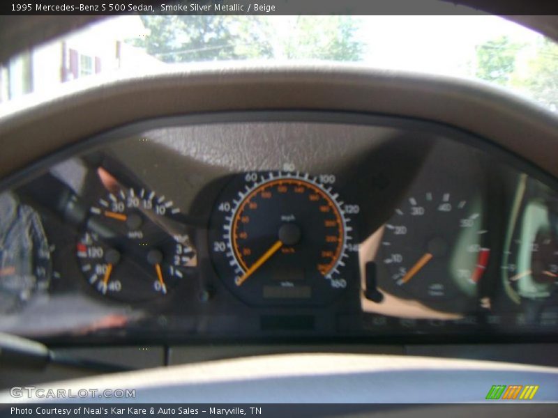 Smoke Silver Metallic / Beige 1995 Mercedes-Benz S 500 Sedan