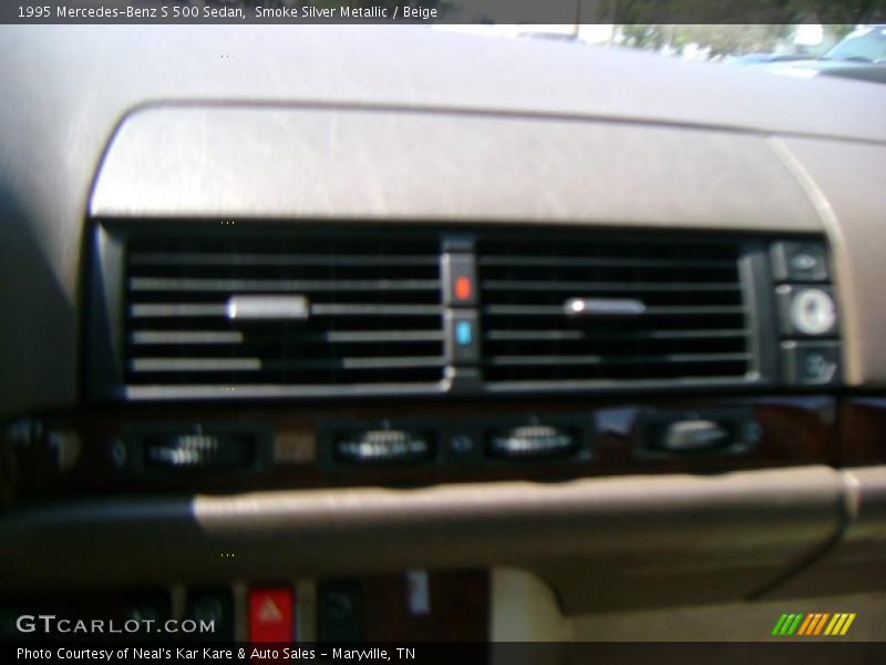 Smoke Silver Metallic / Beige 1995 Mercedes-Benz S 500 Sedan