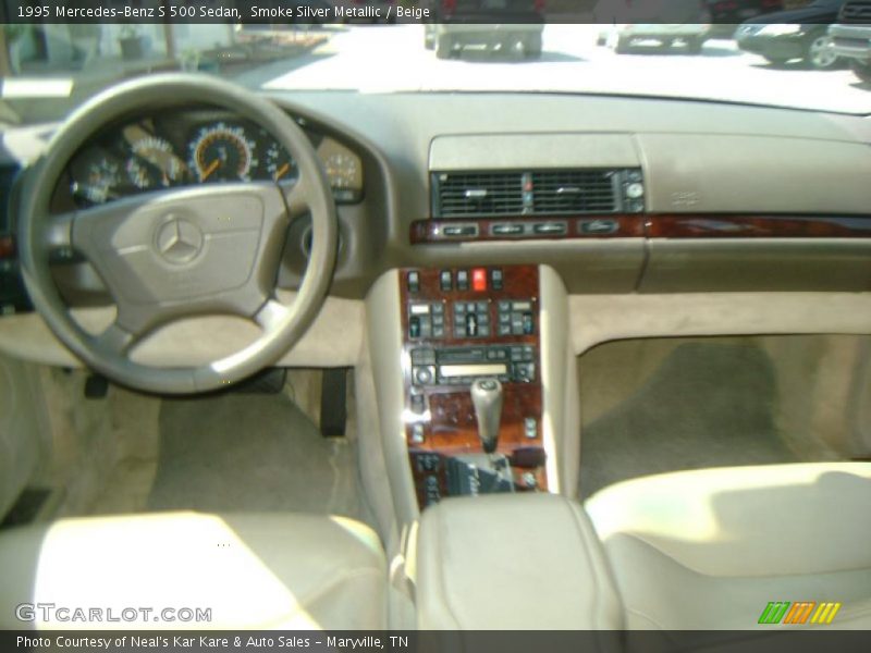 Smoke Silver Metallic / Beige 1995 Mercedes-Benz S 500 Sedan