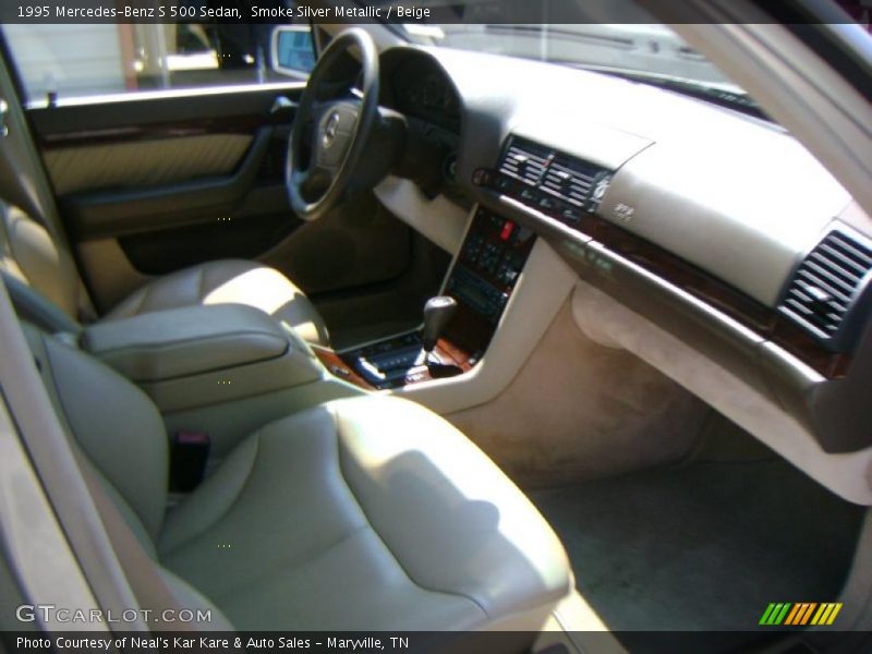 Smoke Silver Metallic / Beige 1995 Mercedes-Benz S 500 Sedan