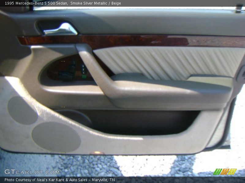 Smoke Silver Metallic / Beige 1995 Mercedes-Benz S 500 Sedan