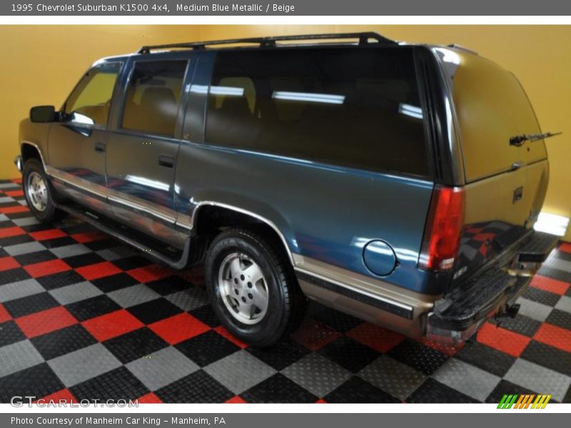 Medium Blue Metallic / Beige 1995 Chevrolet Suburban K1500 4x4