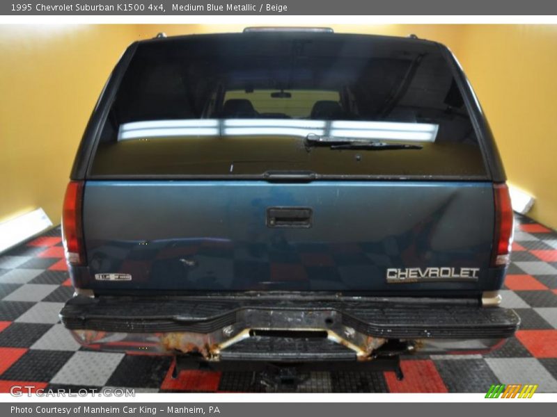 Medium Blue Metallic / Beige 1995 Chevrolet Suburban K1500 4x4
