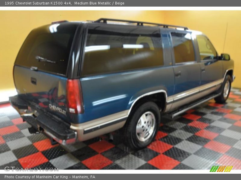 Medium Blue Metallic / Beige 1995 Chevrolet Suburban K1500 4x4