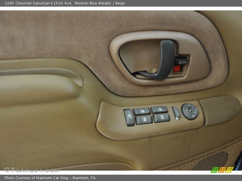 Medium Blue Metallic / Beige 1995 Chevrolet Suburban K1500 4x4