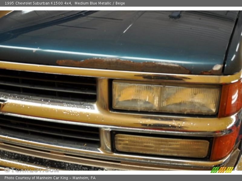 Medium Blue Metallic / Beige 1995 Chevrolet Suburban K1500 4x4