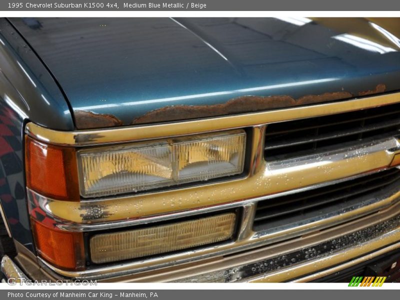Medium Blue Metallic / Beige 1995 Chevrolet Suburban K1500 4x4