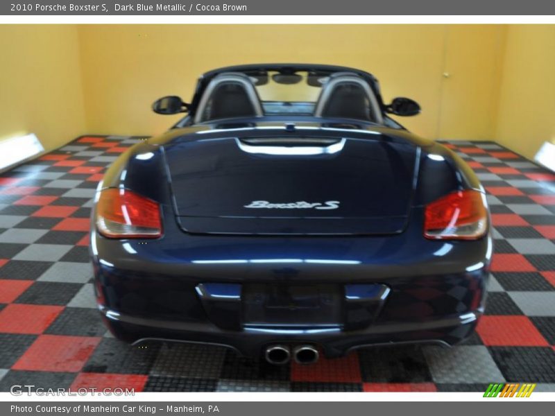 Dark Blue Metallic / Cocoa Brown 2010 Porsche Boxster S