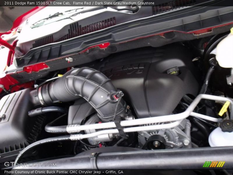 Flame Red / Dark Slate Gray/Medium Graystone 2011 Dodge Ram 1500 SLT Crew Cab