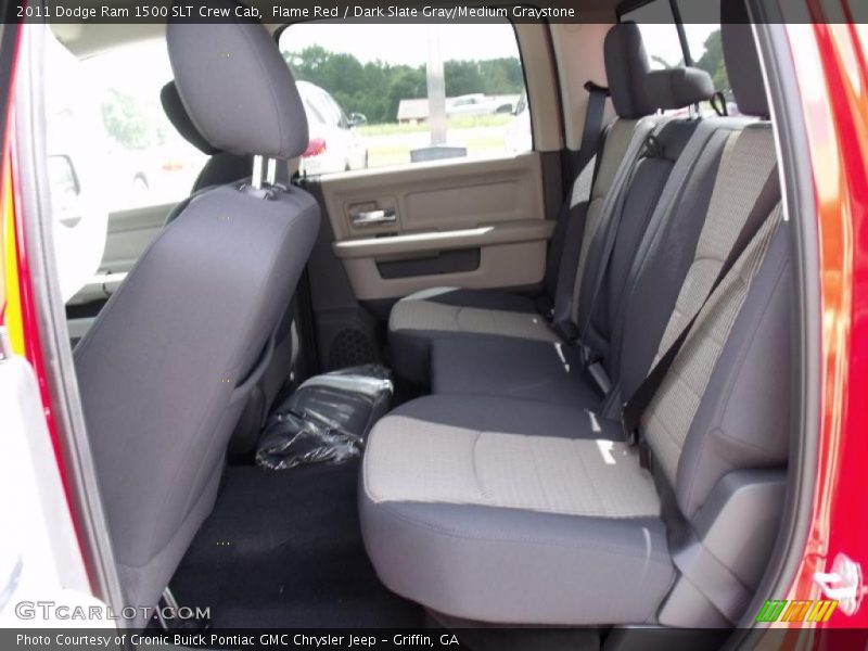 Flame Red / Dark Slate Gray/Medium Graystone 2011 Dodge Ram 1500 SLT Crew Cab