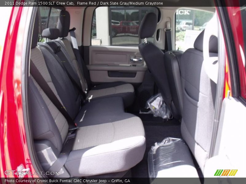 Flame Red / Dark Slate Gray/Medium Graystone 2011 Dodge Ram 1500 SLT Crew Cab