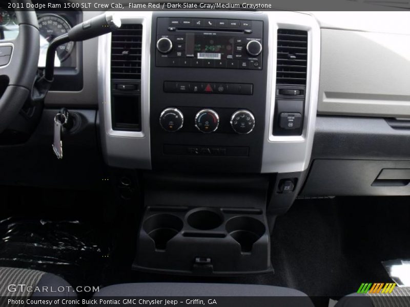 Flame Red / Dark Slate Gray/Medium Graystone 2011 Dodge Ram 1500 SLT Crew Cab