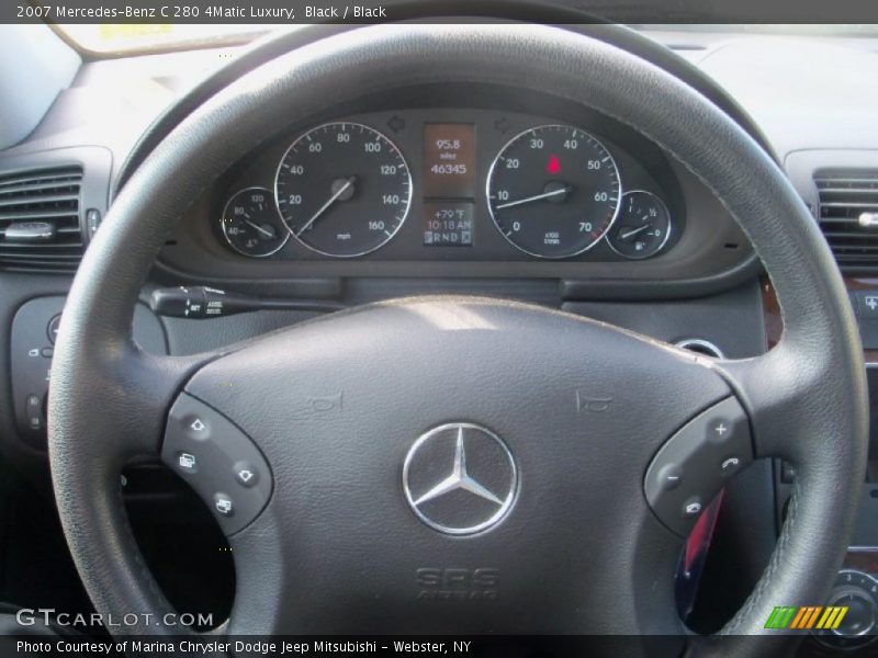 Black / Black 2007 Mercedes-Benz C 280 4Matic Luxury