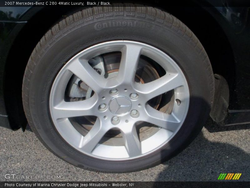 Black / Black 2007 Mercedes-Benz C 280 4Matic Luxury