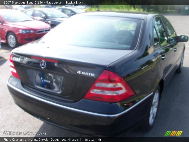 Black / Black 2007 Mercedes-Benz C 280 4Matic Luxury