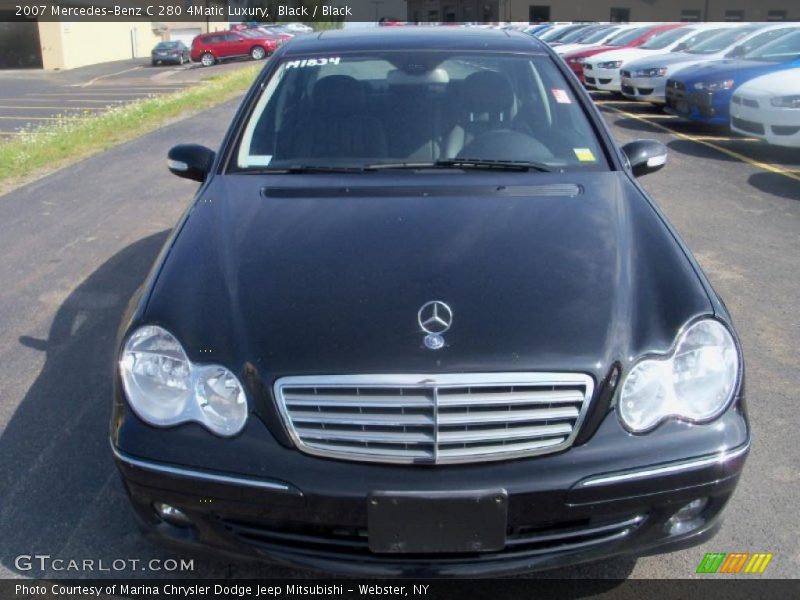 Black / Black 2007 Mercedes-Benz C 280 4Matic Luxury