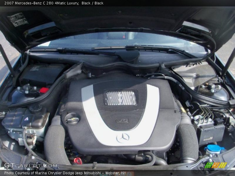 Black / Black 2007 Mercedes-Benz C 280 4Matic Luxury