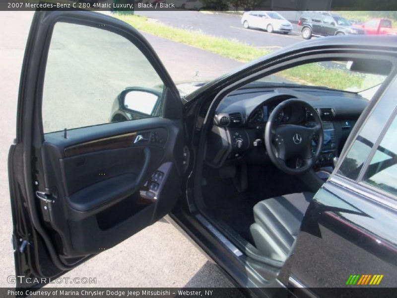 Black / Black 2007 Mercedes-Benz C 280 4Matic Luxury