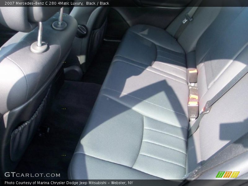 Black / Black 2007 Mercedes-Benz C 280 4Matic Luxury