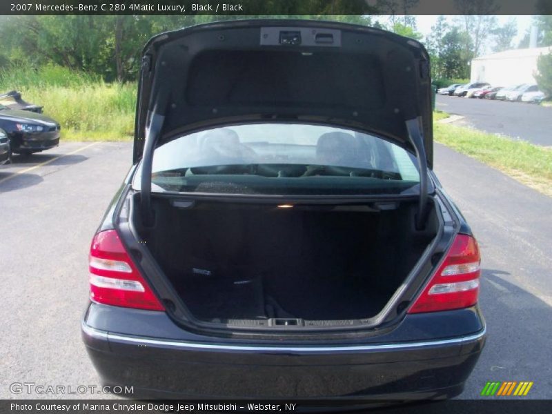 Black / Black 2007 Mercedes-Benz C 280 4Matic Luxury