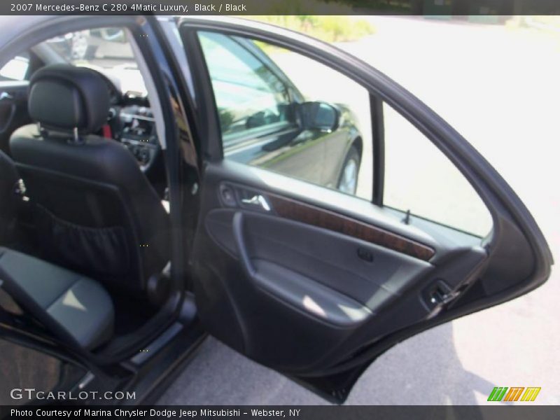 Black / Black 2007 Mercedes-Benz C 280 4Matic Luxury