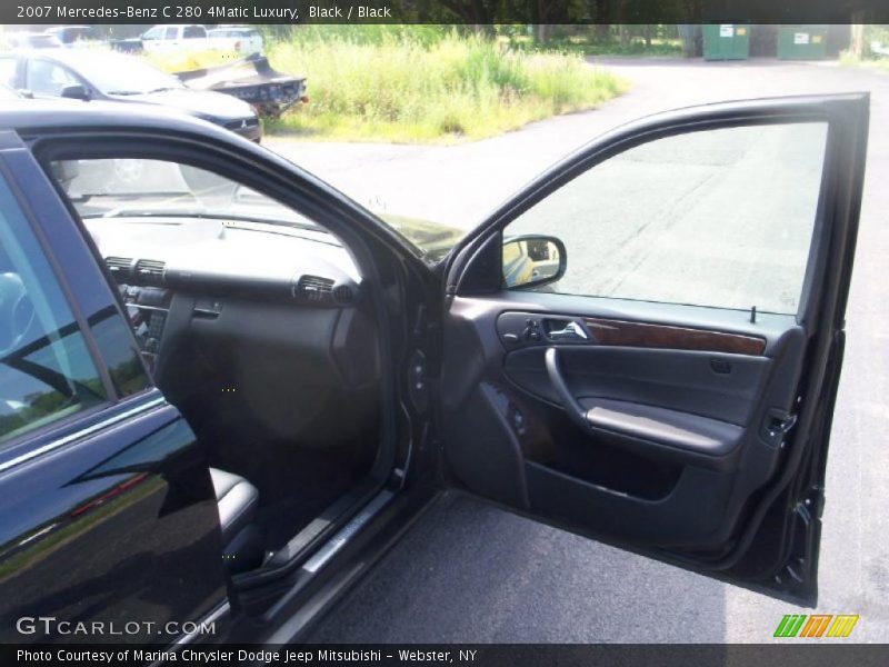 Black / Black 2007 Mercedes-Benz C 280 4Matic Luxury