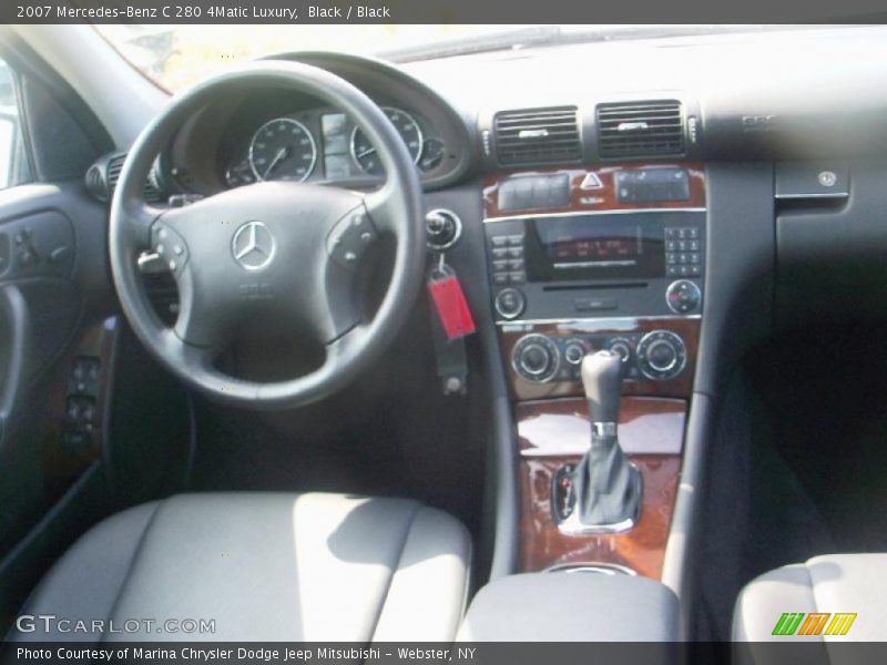 Black / Black 2007 Mercedes-Benz C 280 4Matic Luxury