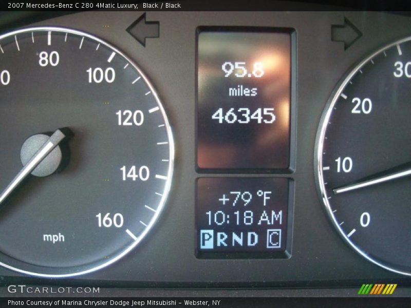 Black / Black 2007 Mercedes-Benz C 280 4Matic Luxury
