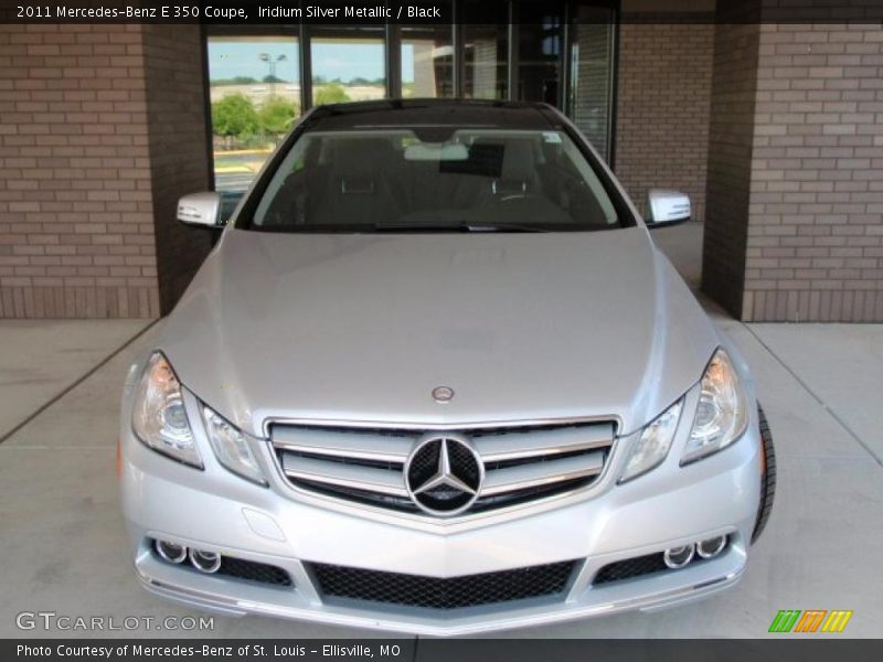 Iridium Silver Metallic / Black 2011 Mercedes-Benz E 350 Coupe