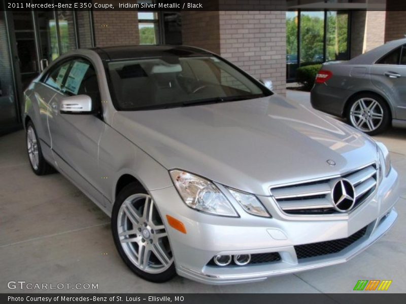 Iridium Silver Metallic / Black 2011 Mercedes-Benz E 350 Coupe