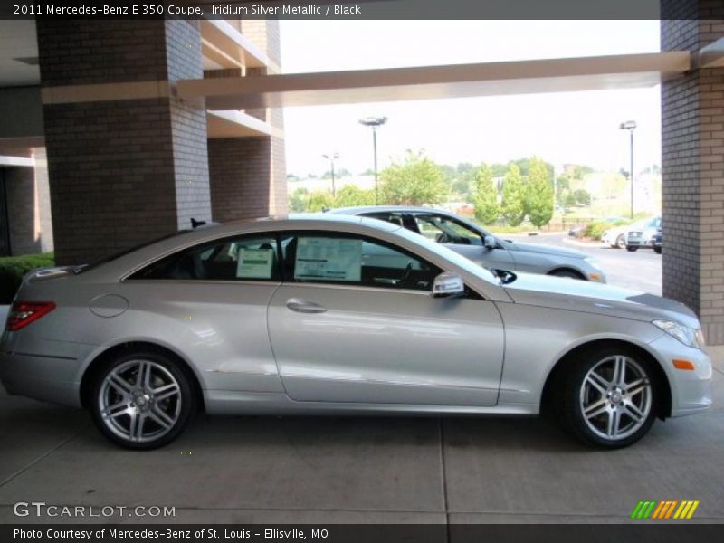 Iridium Silver Metallic / Black 2011 Mercedes-Benz E 350 Coupe