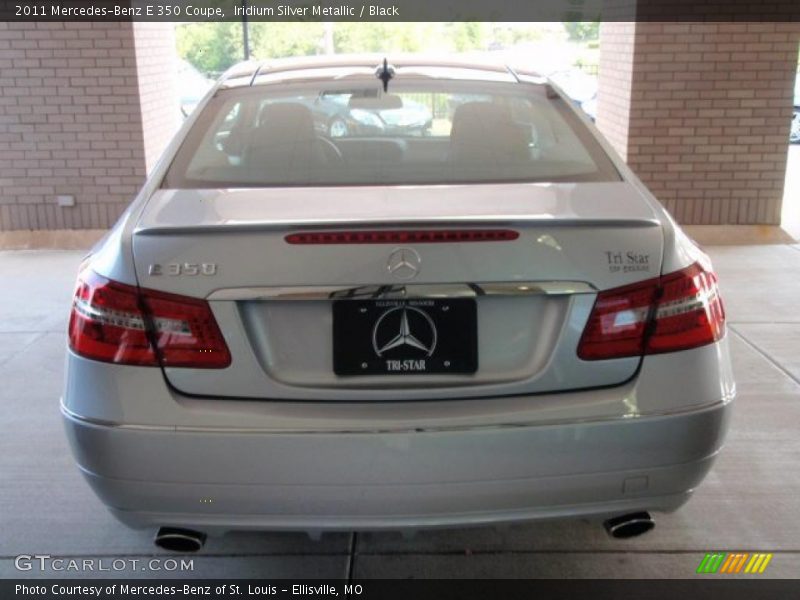 Iridium Silver Metallic / Black 2011 Mercedes-Benz E 350 Coupe