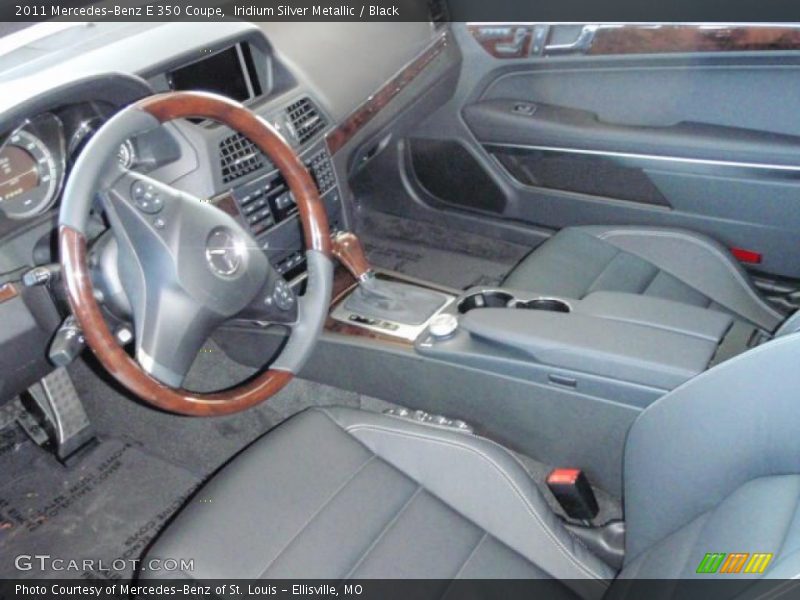 Iridium Silver Metallic / Black 2011 Mercedes-Benz E 350 Coupe