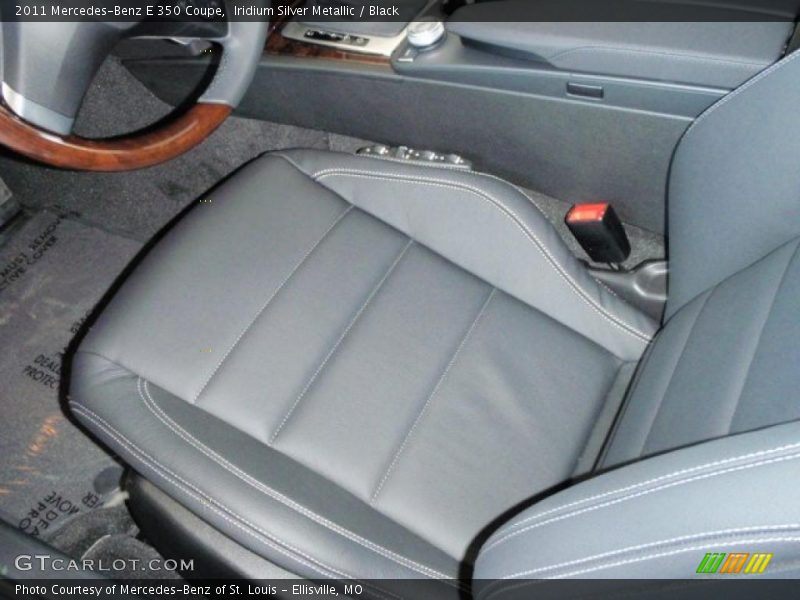 Iridium Silver Metallic / Black 2011 Mercedes-Benz E 350 Coupe