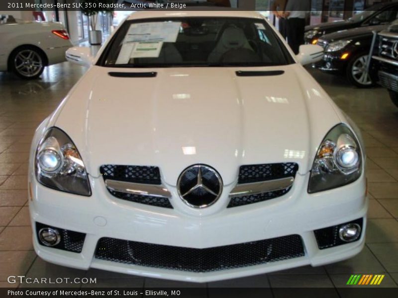 Arctic White / Beige 2011 Mercedes-Benz SLK 350 Roadster