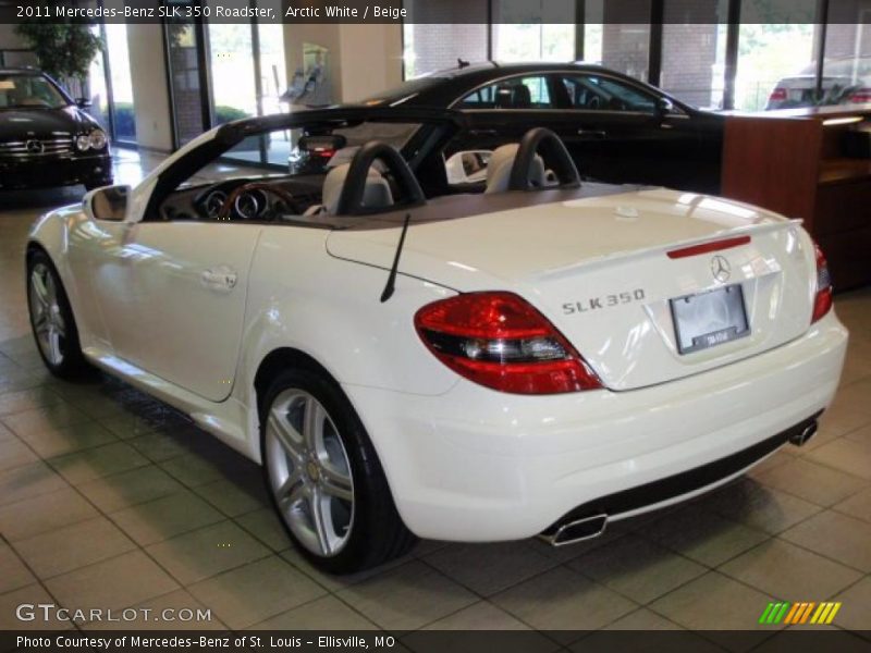 Arctic White / Beige 2011 Mercedes-Benz SLK 350 Roadster