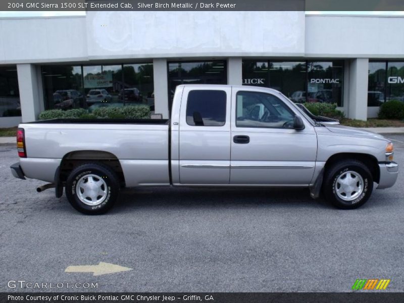 Silver Birch Metallic / Dark Pewter 2004 GMC Sierra 1500 SLT Extended Cab