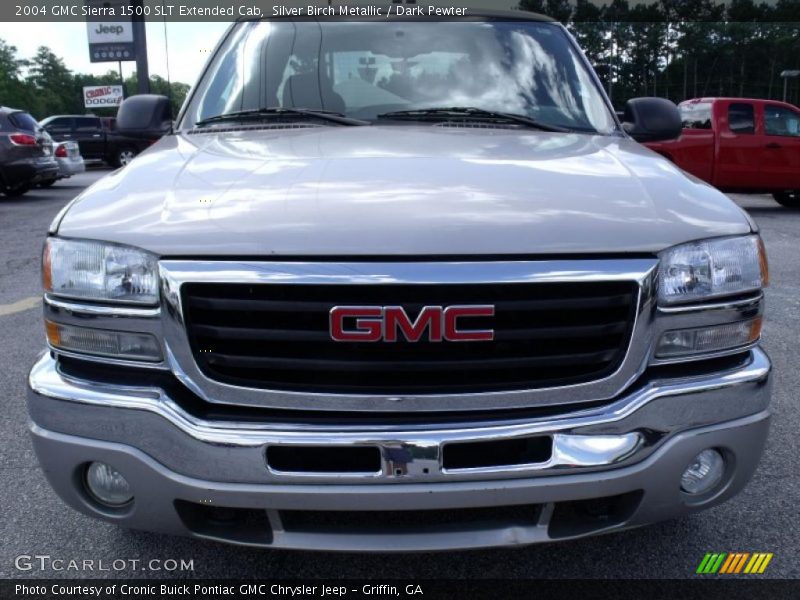 Silver Birch Metallic / Dark Pewter 2004 GMC Sierra 1500 SLT Extended Cab