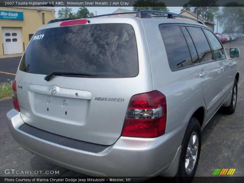 Millenium Silver Metallic / Ash Gray 2007 Toyota Highlander V6 4WD